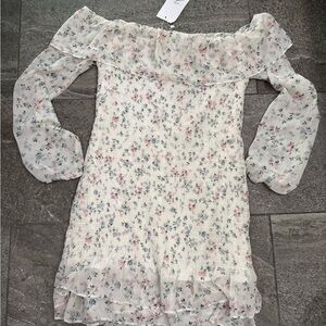 Floral Off-Shoulder Dress